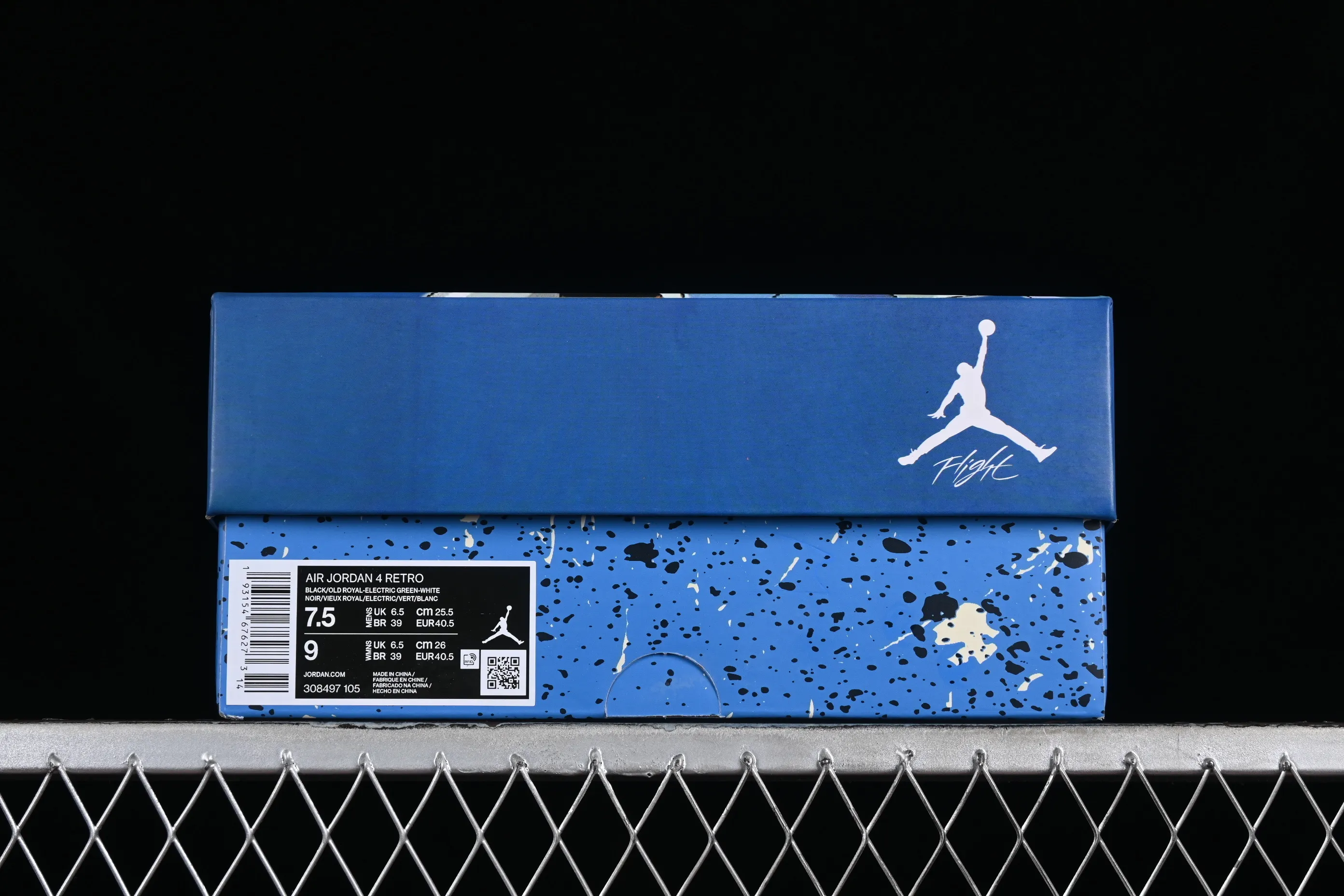 All categories Air Jordan Jordan series basketball shoes Air Jordan 4 Water Arrow x Jordan Air Jordan 4 Retro AJ4 Joe 4 Water Arrow joint model basketball shoes 308797-105